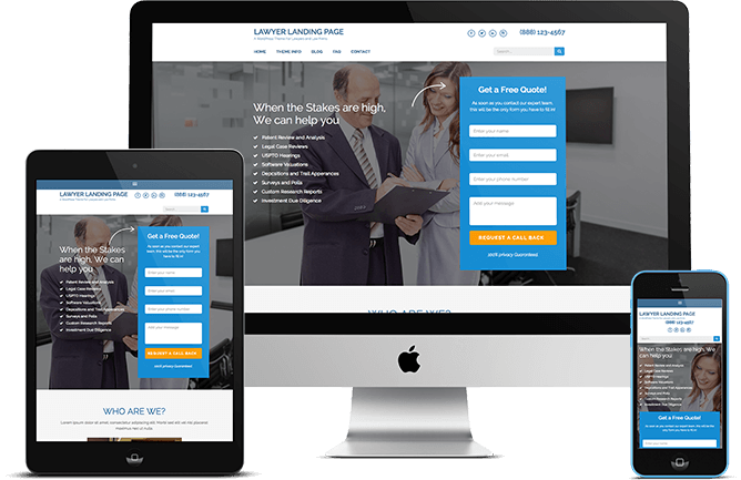 Landing page wordpress