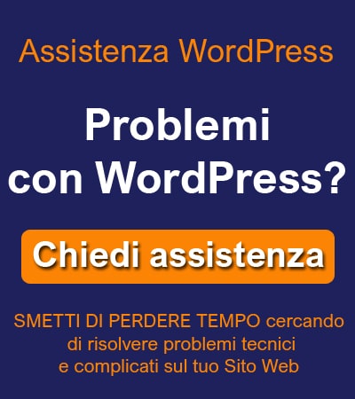 Assistenza per wordpress