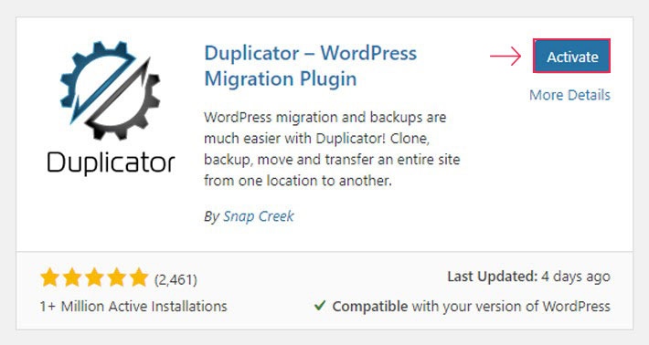 Migrare wordpress con duplicator