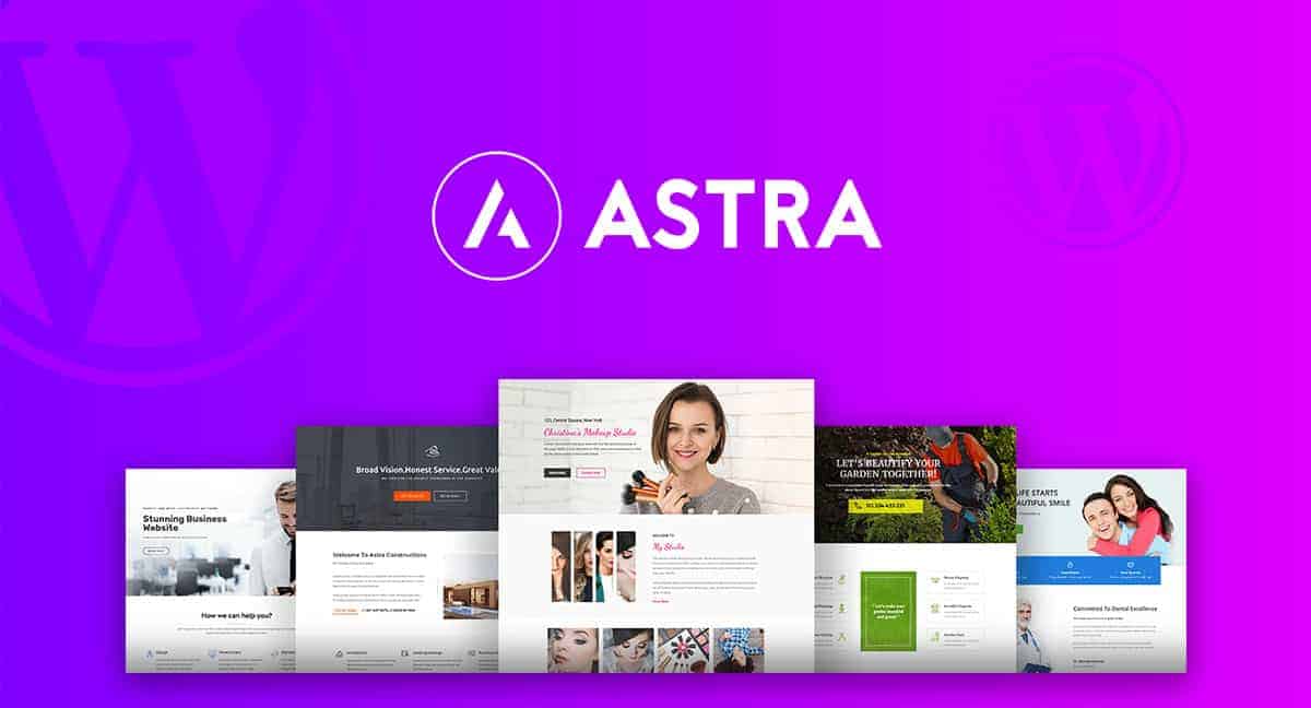 Astra template wordpress veloce