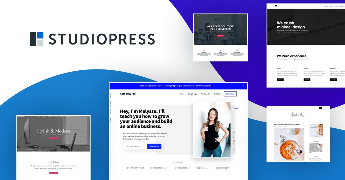 Studiopress template wordpress