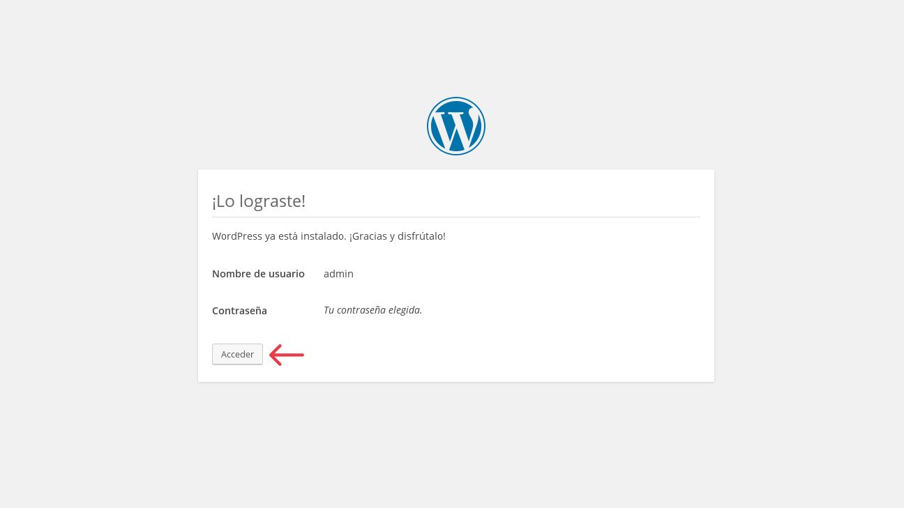 Installazione terminata