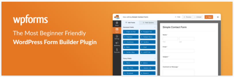 Plugin wordpress wpforms