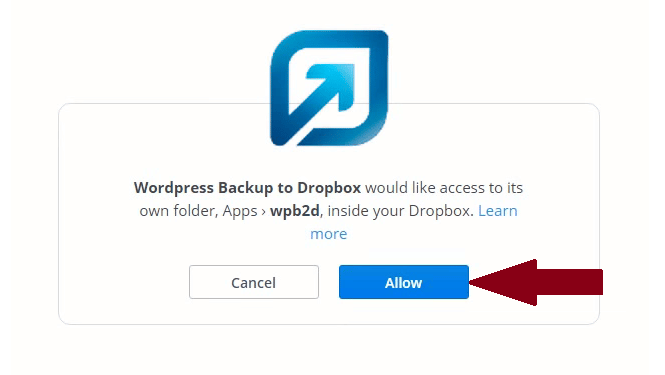 WordPress Backup to Dropbox