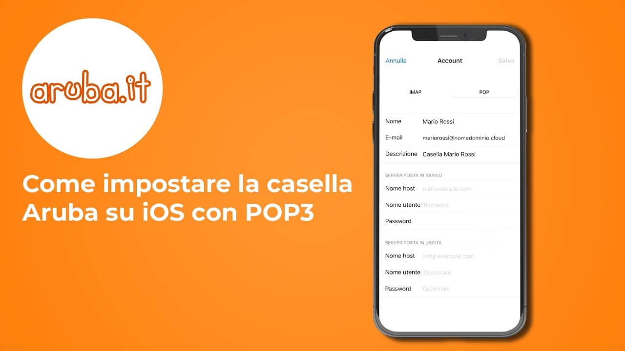 Configurazione posta aruba