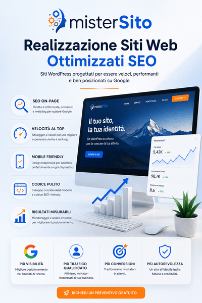 Realizzazione siti web ottimizzati SEO